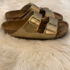 Gold Birkenstock’s